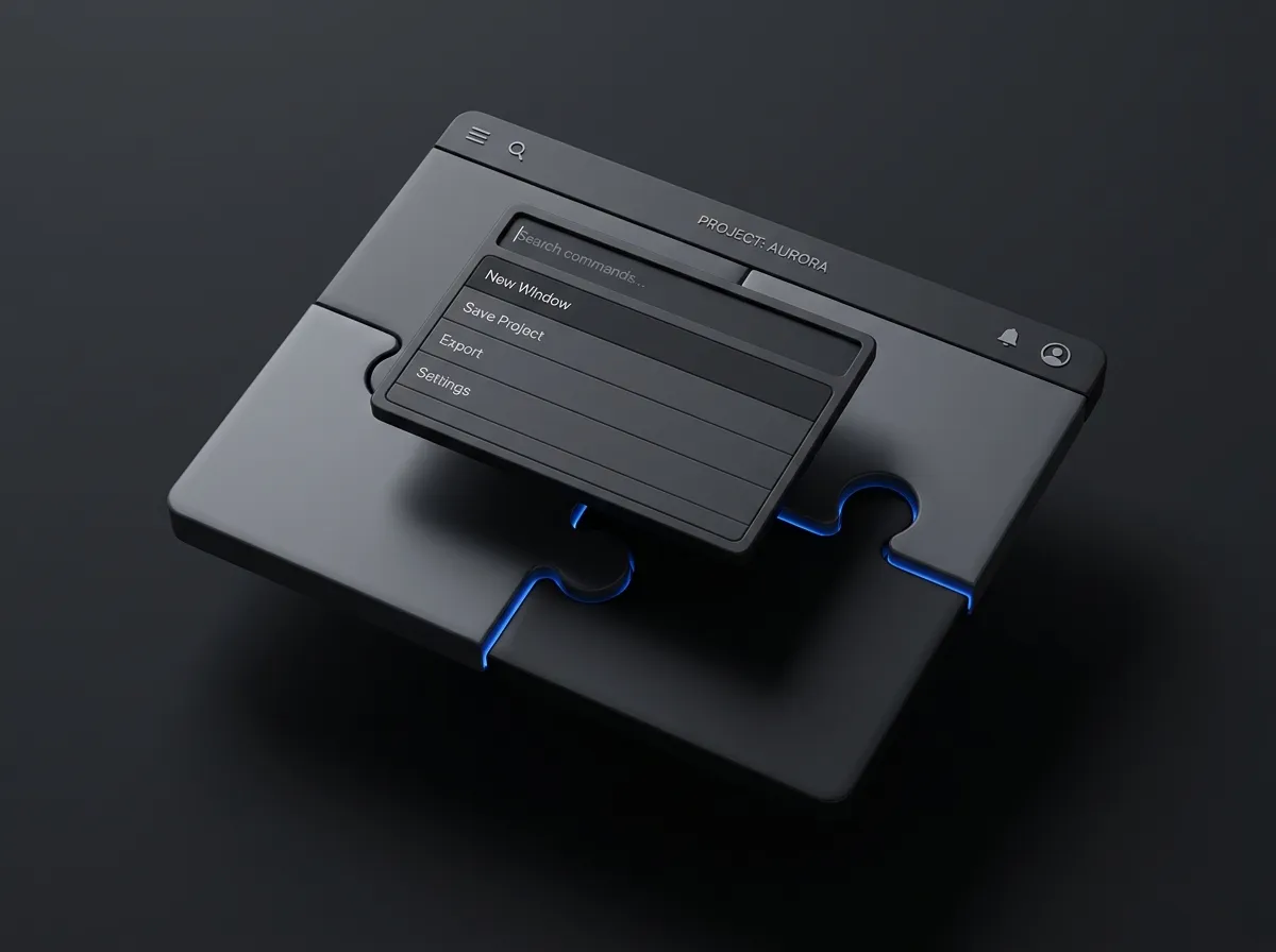⌘K command palette — illustration