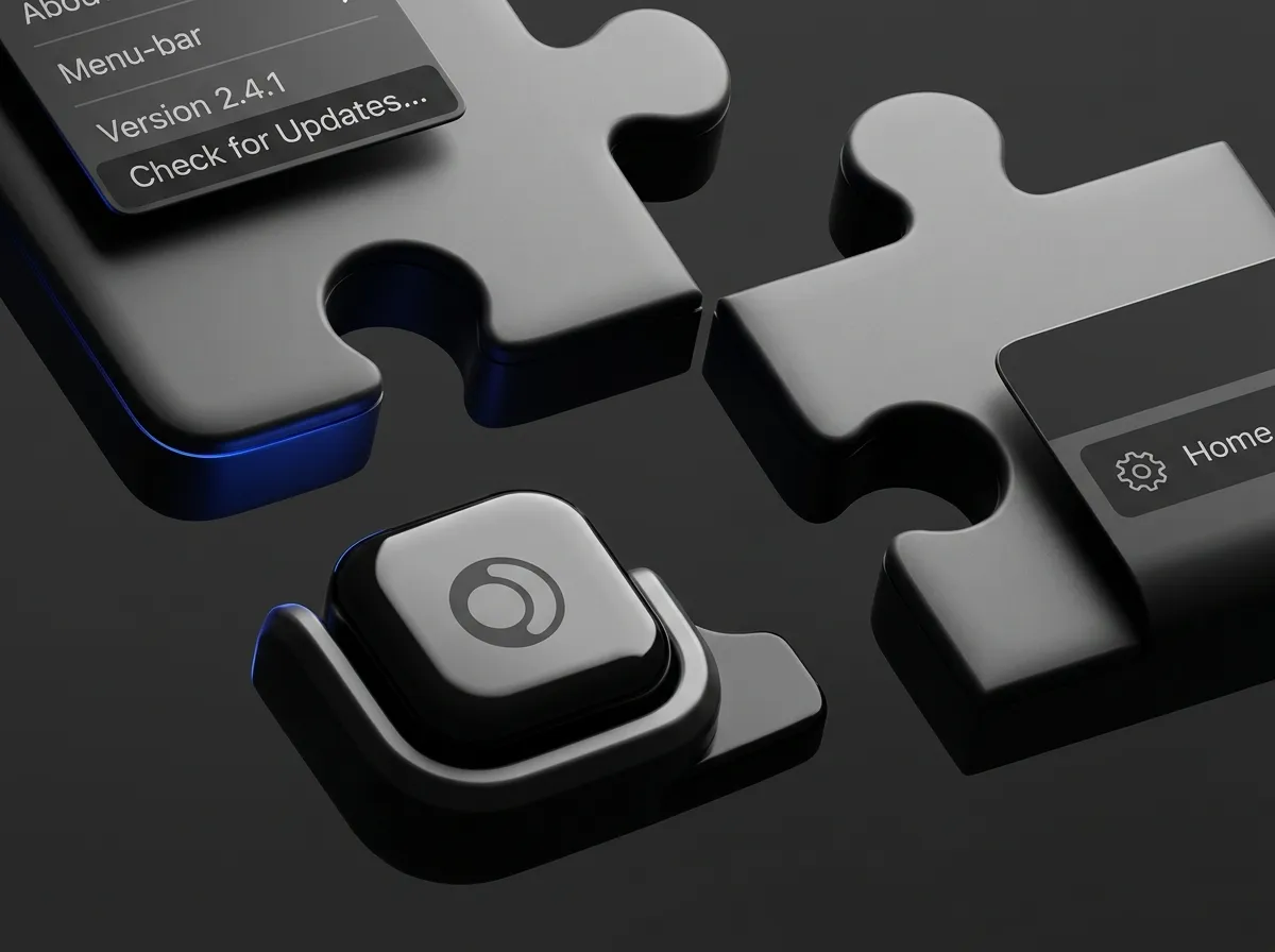 Tray menu · Dock · sidebar — illustration
