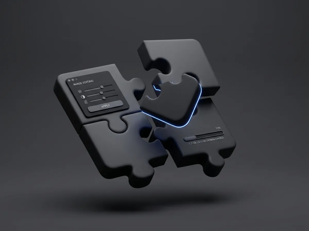 On-device editing — illustration